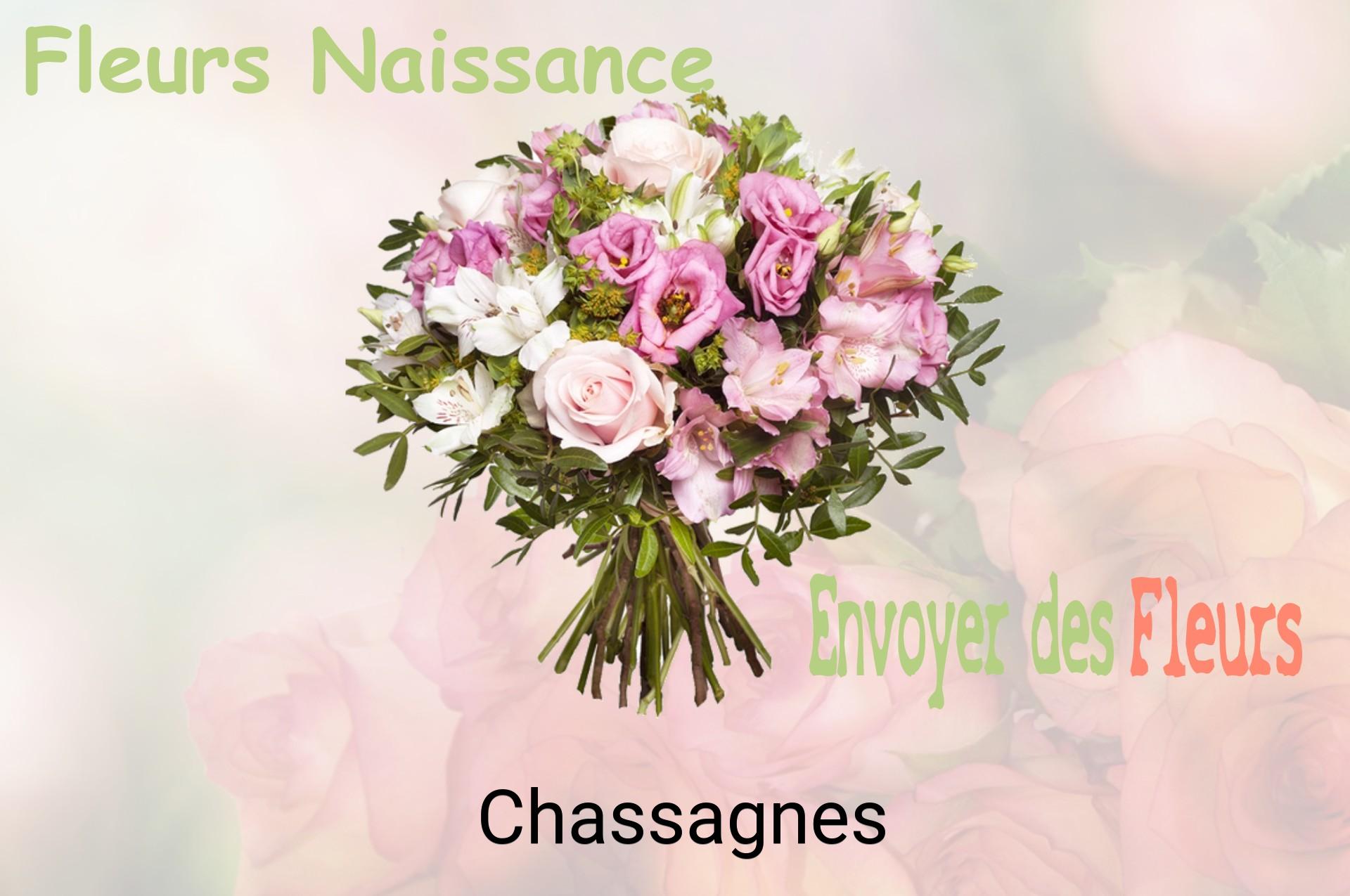 Bouquet de fleurs de naissance livré à Chassagnes